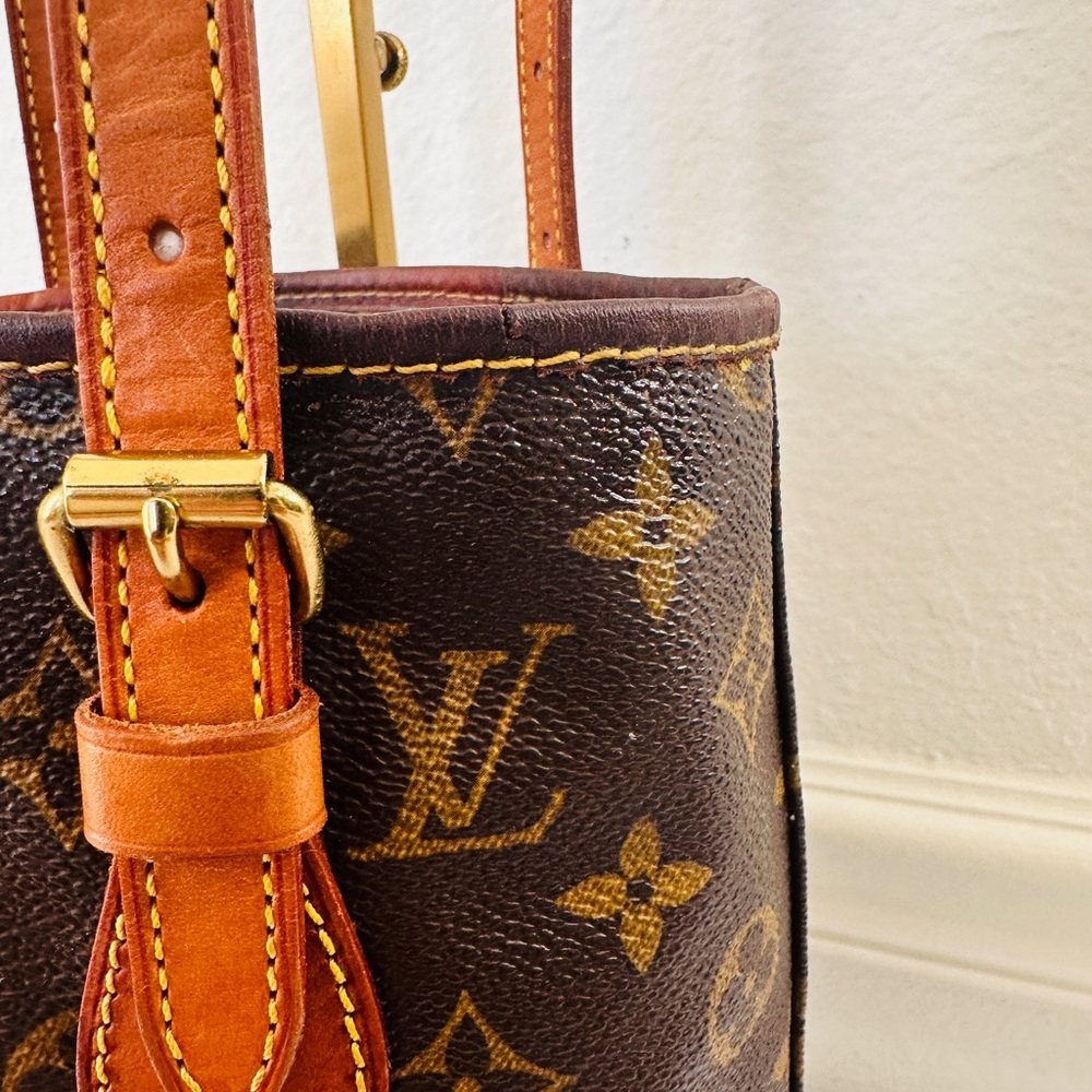 LOUIS VUITTON Monogram Shoulder Bucket Bag PM with dustbag and COA - Picture 14 of 16
